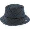 Plain quilted bucket hat