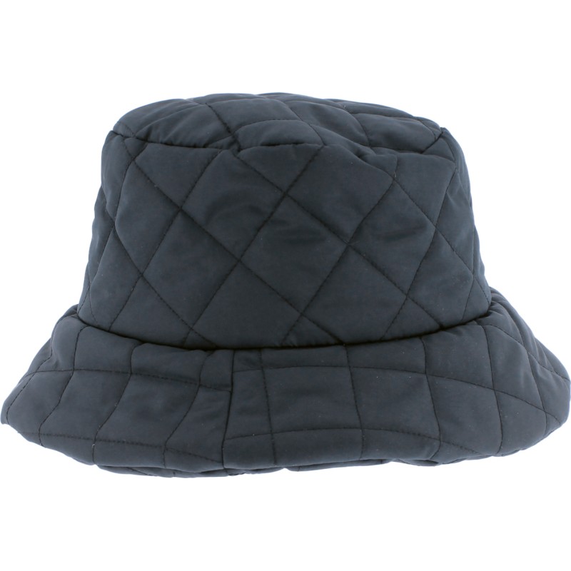 Plain quilted bucket hat