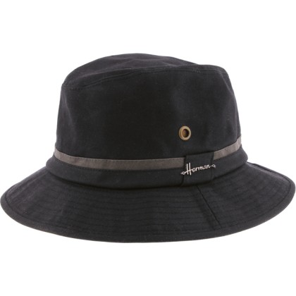 Chapeau en coton imperméable uni avec oeillets métallique