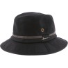 bicolour waxed cotton hat