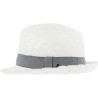 Chapeau petit bord en paille papier