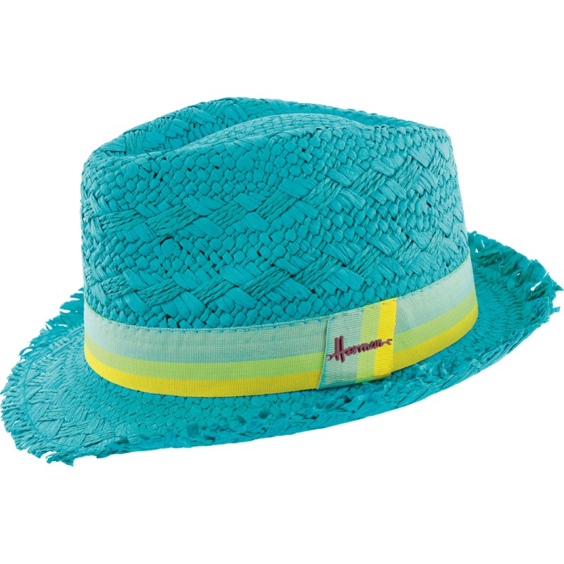 lala paper straw fringe small brim hat