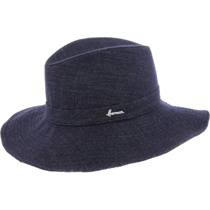 Chapeau grand bord en laine uni