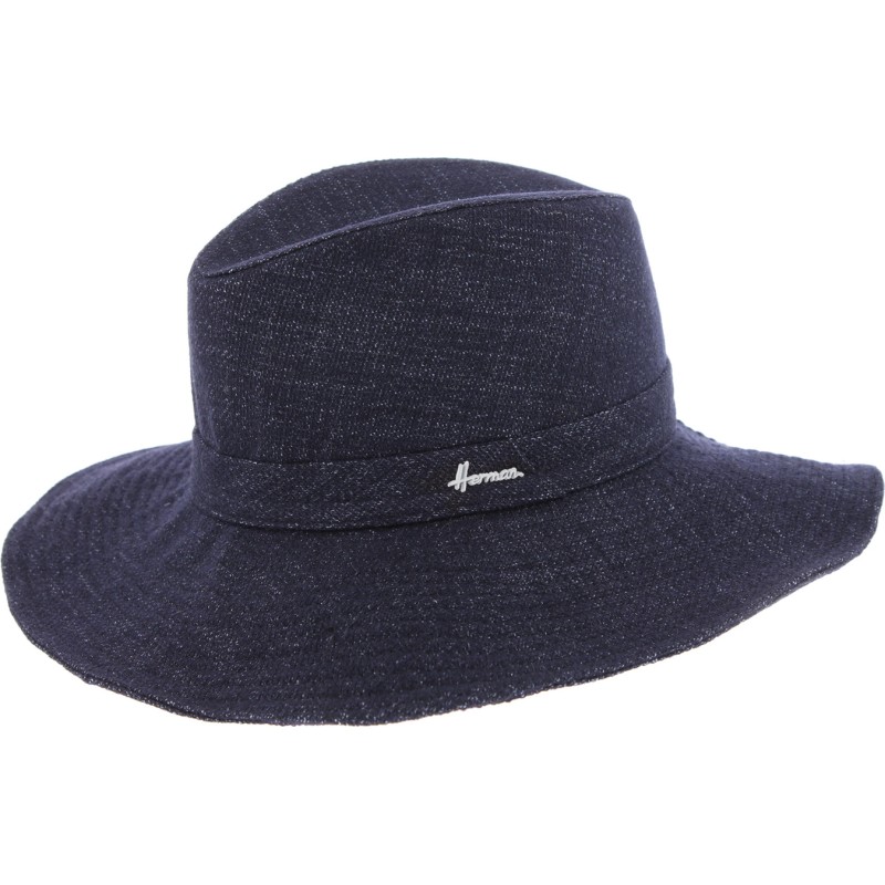 Chapeau grand bord en laine uni