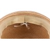 Chapeau Porkpie en paille papier cousue avec cordon de