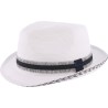 Chapeau petit bord bicolore