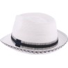Chapeau petit bord bicolore