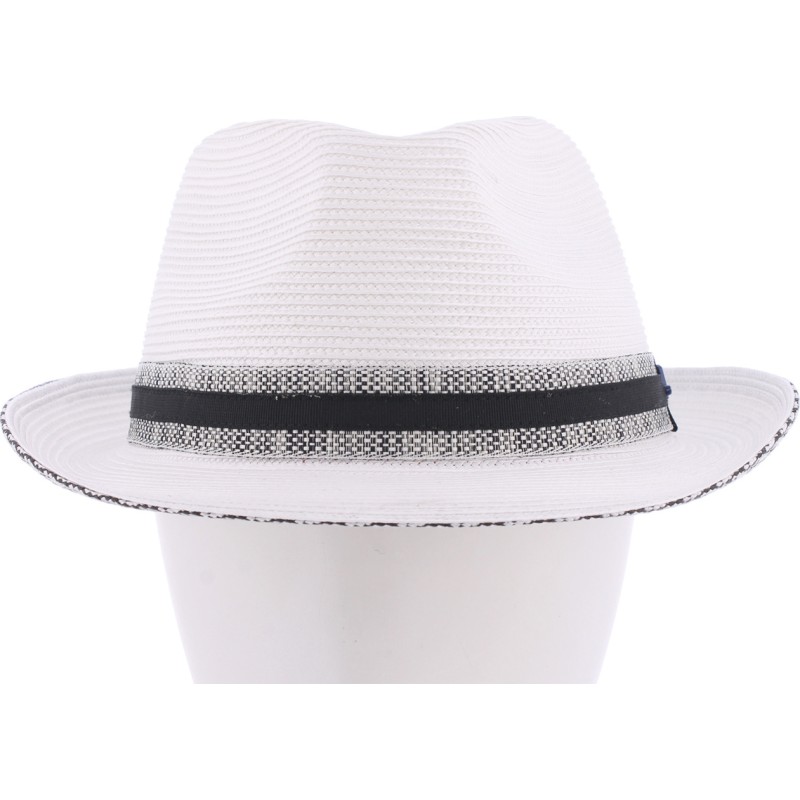 Chapeau petit bord bicolore