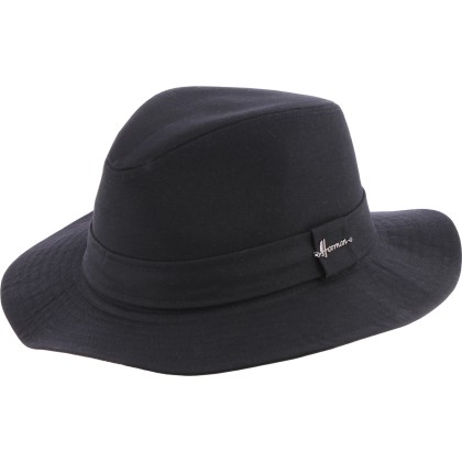 Chapeau formé en coton huilé imperméable uni