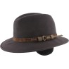 Chapeau feutre uni avec cache-oreilles et ceinture