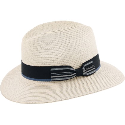 Chapeau grand bord en paille papier cousue