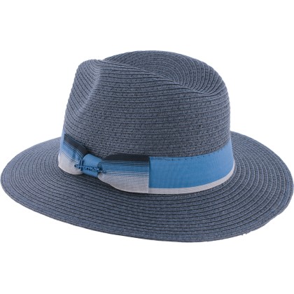 Chapeau grand bord en paille papier cousue