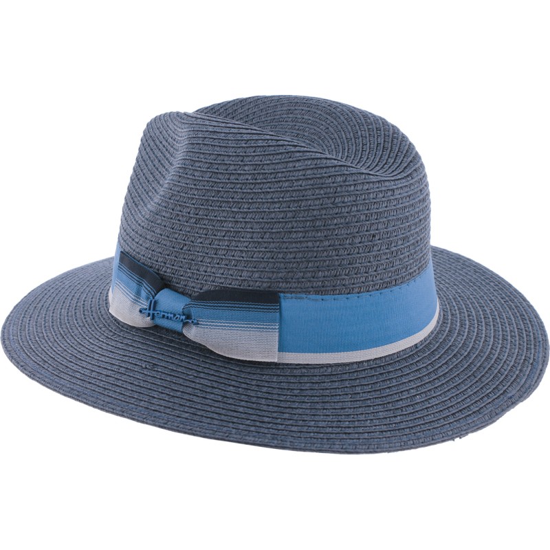 Chapeau grand bord en paille papier cousue