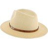 Chapeau grand bord en paille polypropylène cousue,imp