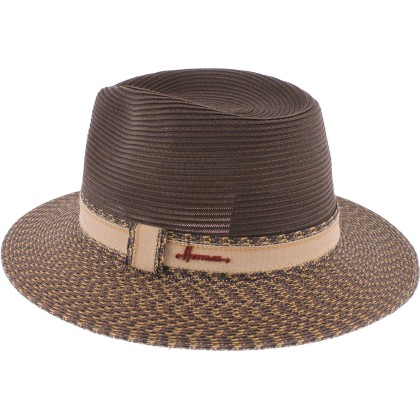 Chapeau grand bord bicolore