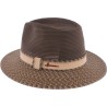 Chapeau grand bord bicolore