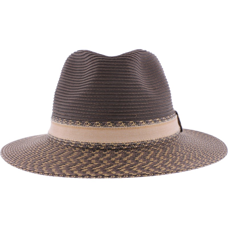 Chapeau grand bord bicolore