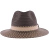 Chapeau grand bord bicolore
