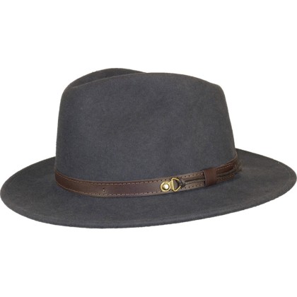 Chapeau feutre uni + ceinture