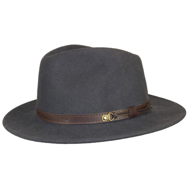 Chapeau feutre uni + ceinture