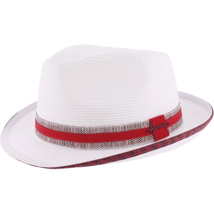 Chapeau petit bord bicolore