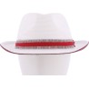 bicolour small brim hat