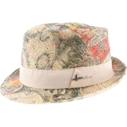 Small brim hat, lala paper, fully printed outside