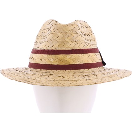 Chapeau grand bord en paille tournesol