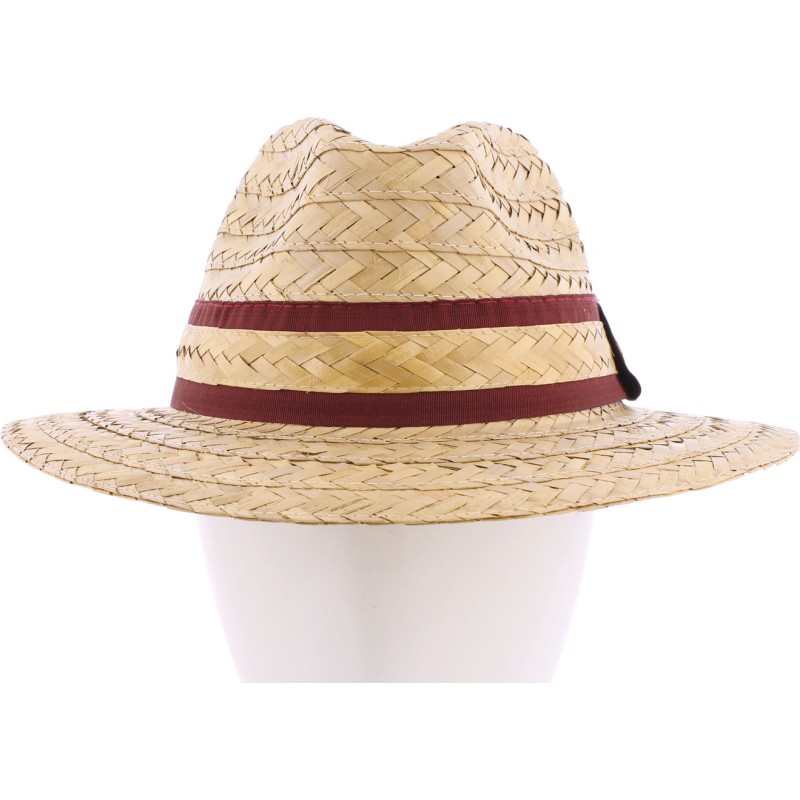 Chapeau grand bord en paille tournesol