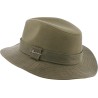 Chapeau formé en coton huilé imperméable uni