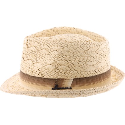 Chapeau petit bord papier lala, bord cousu