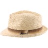 Lala paper straw small brim hat