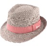 Chapeau petit bord en paille papier