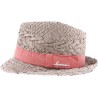 Chapeau petit bord en paille papier