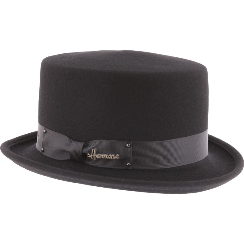 Chapeau haut de forme noir avec ruban Chapeau haut de forme noir avec ruban