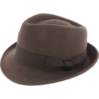 Chapeau feutre petit bord uni