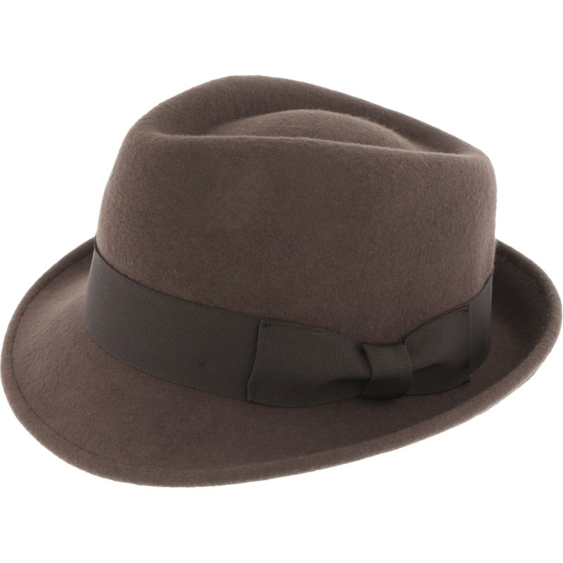Chapeau feutre petit bord uni