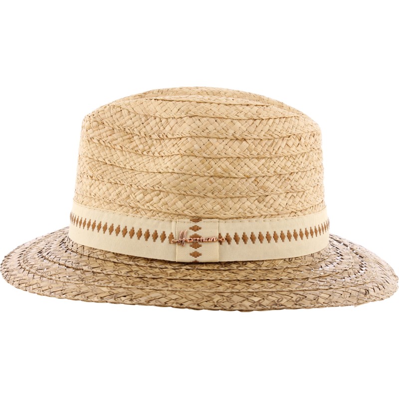 Chapeau grand bord en paille raffia et tournesol Chapeau grand bord en paille raffia et tournesol