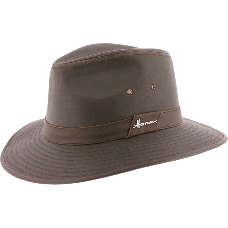 Chapeau pluie grand bord imperméable ou tissu effet délavé