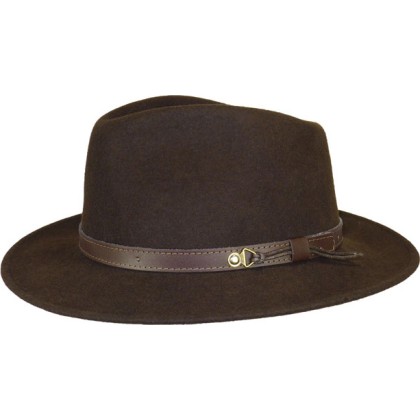 Chapeau feutre uni + ceinture