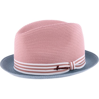 Chapeau petit bord bicolore