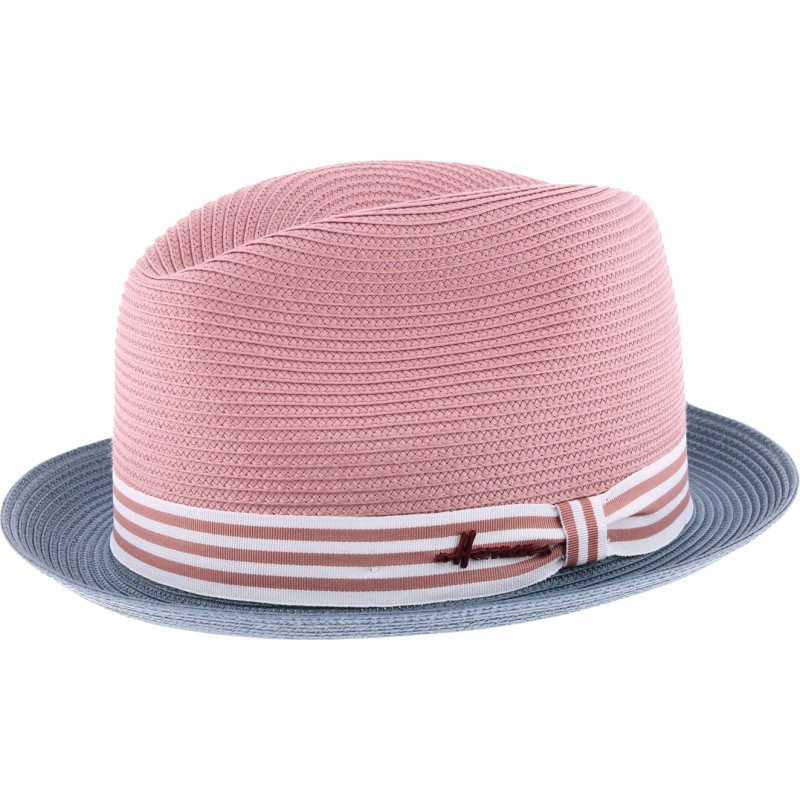 Chapeau petit bord bicolore