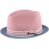 Chapeau petit bord bicolore