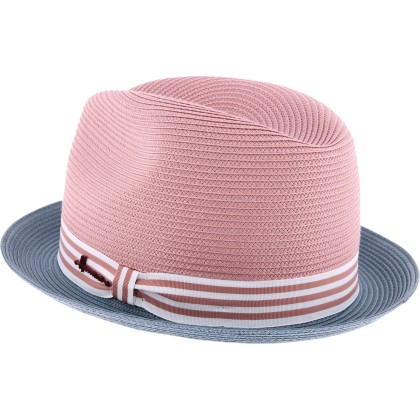 Chapeau petit bord bicolore