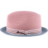 Chapeau petit bord bicolore