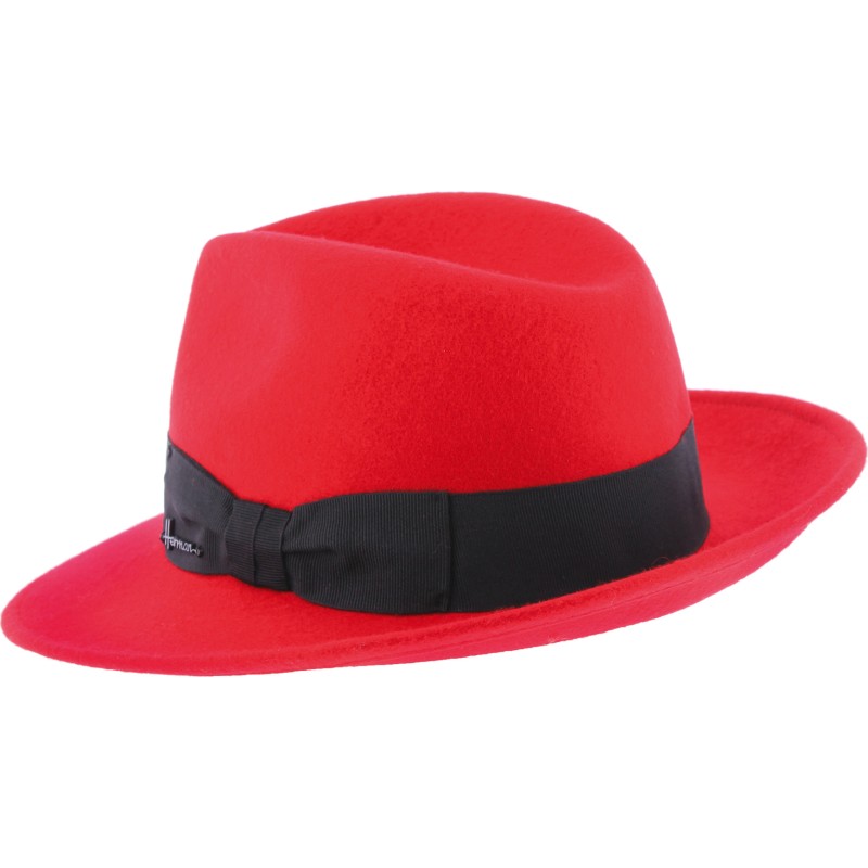 Chapeau en feutre uni avec ruban Chapeau en feutre uni avec ruban