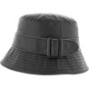 Bob imperméable uni avec ceinture bicolore + boucle