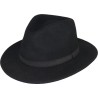Chapeau feutre uni + ceinture cuir