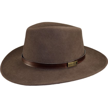 Chapeau feutre large bord + ceinture
