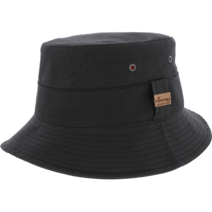 Chapeau petit bord coton huilé avec petits œillets méta
